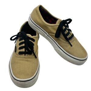 Vans Khaki Twill Sneakers Kids Size 2.5